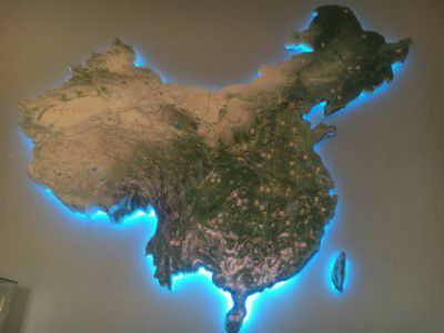 中國地圖模型